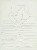 Victor Vasarely, Black, Ink on Cardstock