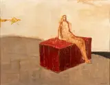 Sylvain Tremblay, Untitled, Mixed Media on Canvas Ca. 2002, "Pause Au Bloc Des Réflexions"