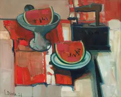Georges Briata, Modernist, 1972, Oil on Canvas
