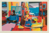 Marcel Mouly, Untitled, Lithograph in Colors on Paper, "Atelier Des Cyclades"