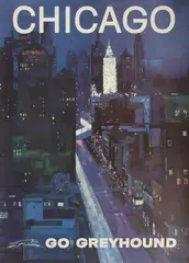 Rod Ruth, for Greyhound Travel, Poster "Chicago"