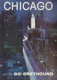 Rod Ruth, for Greyhound Travel, Poster "Chicago"