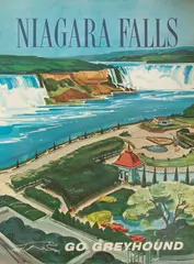 Rod Ruth, for Greyhound Travel, Poster "Niagara Falls"