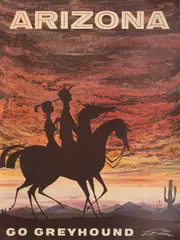 Rod Ruth, for Greyhound Travel, Poster "Arizona"