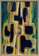 Howard Church, Untitled, Oil on Masonite "Free Association"