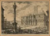 Untitled by Giovanni Battista Piranesi, Etching on Paper, Laid Down Ca. Later Imp., "S. Maria Maggiore", sold Oct 2024