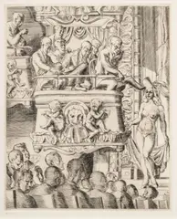 Untitled by Reginald Marsh, Engraving on Wove Paper, 1940, "Eltinge Follies", offered Oct 2024