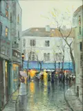 Thomas Kinkade, Embellished, Giclee on Canvas