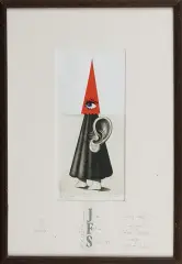 Eugeniusz Get-Stankiewicz, III nagroda Jazz Film Saloon, Wrocław 1985, mezzotinta, miedzioryt, serigrafia barwna, collag