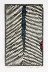 Ryszard Gieryszewski, 3.IV., 1998, linoryt, papier