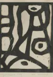 Wanda Gołkowska-Chwałczyk, AKT, 1957, drzeworyt, papier