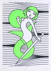 Maurycy Gomulicki, SYRENKA, 2019, serigrafia, papier
