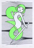 Maurycy Gomulicki, SYRENKA, 2019, serigrafia, papier
