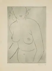 Tymon Niesiołowski, AKT, 1956, sucha igła, papier