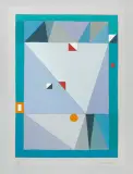 Jerzy Nowosielski, ABSTRAKCJA, 1997, serigrafia, papier