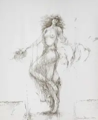 Ryszard Stryjec, TAŃCZĄCA, 1984, tusz, papier