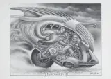 Jacek Yerka, ŚNIĄCY HARLEY, 2026, ołówek, papier