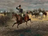 Jan Chełmiński, Z ROZKAZEM, ok. 1887, olej, deska mahoniowa