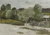 Roman Kochanowski, WIERZBY, ok. 1900, olej, płótno dublowane