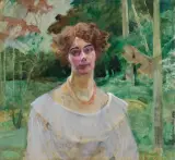 Jacek Malczewski, PORTRET SYNOWEJ – BRONISŁAWY, 1920, olej, deski klejone wzmocnione dwiema szpongami