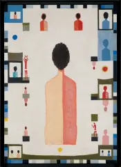 Jerzy Nowosielski, MONOGRAFIA NIEZNAJOMEJ, 1979, akryl, deska