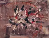 Jerzy Kujawski, BEZ TYTUŁU, ok. 1960, gwasz, papier