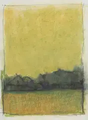 Jacek Sienicki, PEJZAŻ, 1999, akwarela, pastel, papier