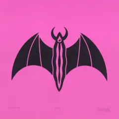 Maurycy Gomulicki, LUCIFERINA, 2020, serigrafia, papier różowy