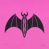 Maurycy Gomulicki, LUCIFERINA, 2020, serigrafia, papier różowy