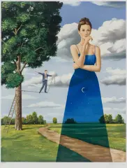 Rafał Olbiński, MIDSUMMER MARRIAGE (Letnie małżeństwo), inkografia, papier naklejony na piankę