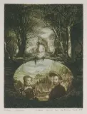 Barbara Rosiak, FANTAZJA RENESANSOWA, 1979, akwaforta barwna, papier