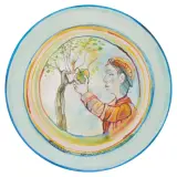 Franciszek Maśluszczak, EWA I ADAM, 2004, akryl, biskwit