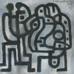 BEZ TYTUŁU by Stanisław Młodożeniec, 2011, technika własna, karton naklejony na piankę, sold Apr 2026