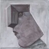 Stasys Eidrigevičius, FRAGMENT, 2022, pastel, płótno