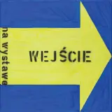 Paweł Susid, WEJŚCIE NA WYSTAWĘ, 2022, akryl, szablon, płótno