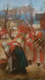 ŚWIĘCONE by Włodzimierz Tetmajer, koniec XIX w., olej, płótno dublowane, offered Mar 2026