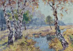 Willy Herrmann, PÓŹNE LATO, olej, płótno