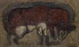 Jan Lebensztejn, ANIMAL IV, 1964, olej, płótno
