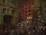 Zdzisław Beksiński, OCZEKIWANIE, 1971, olej, płyta pilśniowa