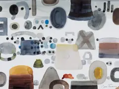 Jan Tarasin, ZAPIS, 1993, akwarela, papier