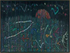 Jan Dobkowski, POLSKI PEJZAŻ, 1984, olej, akryl, płótno