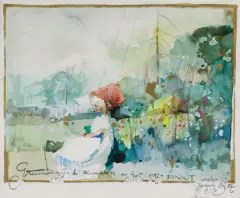 Jerzy Duda-Gracz, GŁUCHOŁAZY-1, 1987, akwarela, gwasz, papier