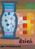 Jan Mlodozeniec, DZIEŃ, tempera, papier