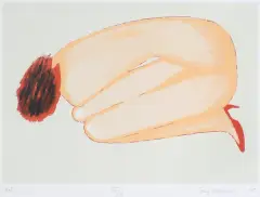 Jerzy Nowosielski, AKT, 1995, serigrafia barwna, papier