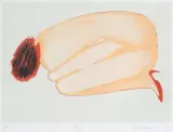Jerzy Nowosielski, AKT, 1995, serigrafia barwna, papier