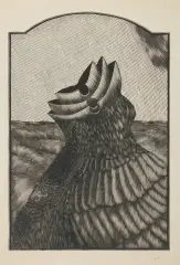 Krzysztof Witold Skórczewski, MECHANIZMY, 1975, linoryt, papier kremowy
