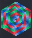 Victor Vasarely, Tsiga, serigrafia, papier