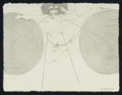 BEZ TYTUŁU by Jan Dobkowski, 2007, ołówek, papier czerpany, sold Jan 2026