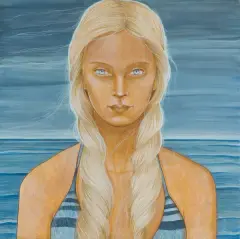 Katarzyna Kołtan, PIA, 2017, tempera żółtkowa, płyta