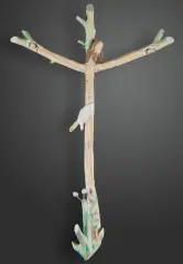 Stanisław Kulon, KRUCYFIKS, 2009, drewno polichromowane